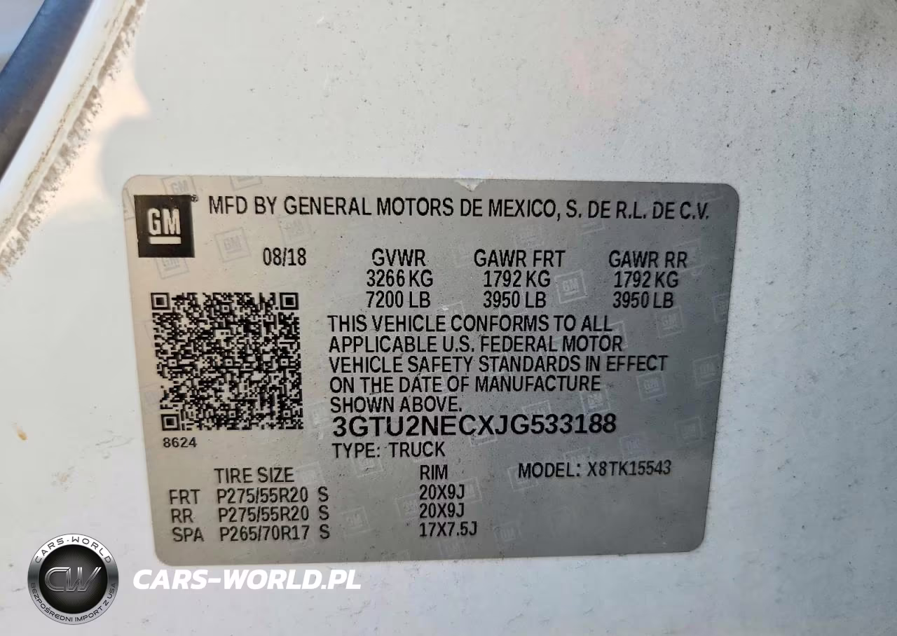 2018 GMC Sierra K1500 Slt VIN:3GTU2NECXJG533188 - 12