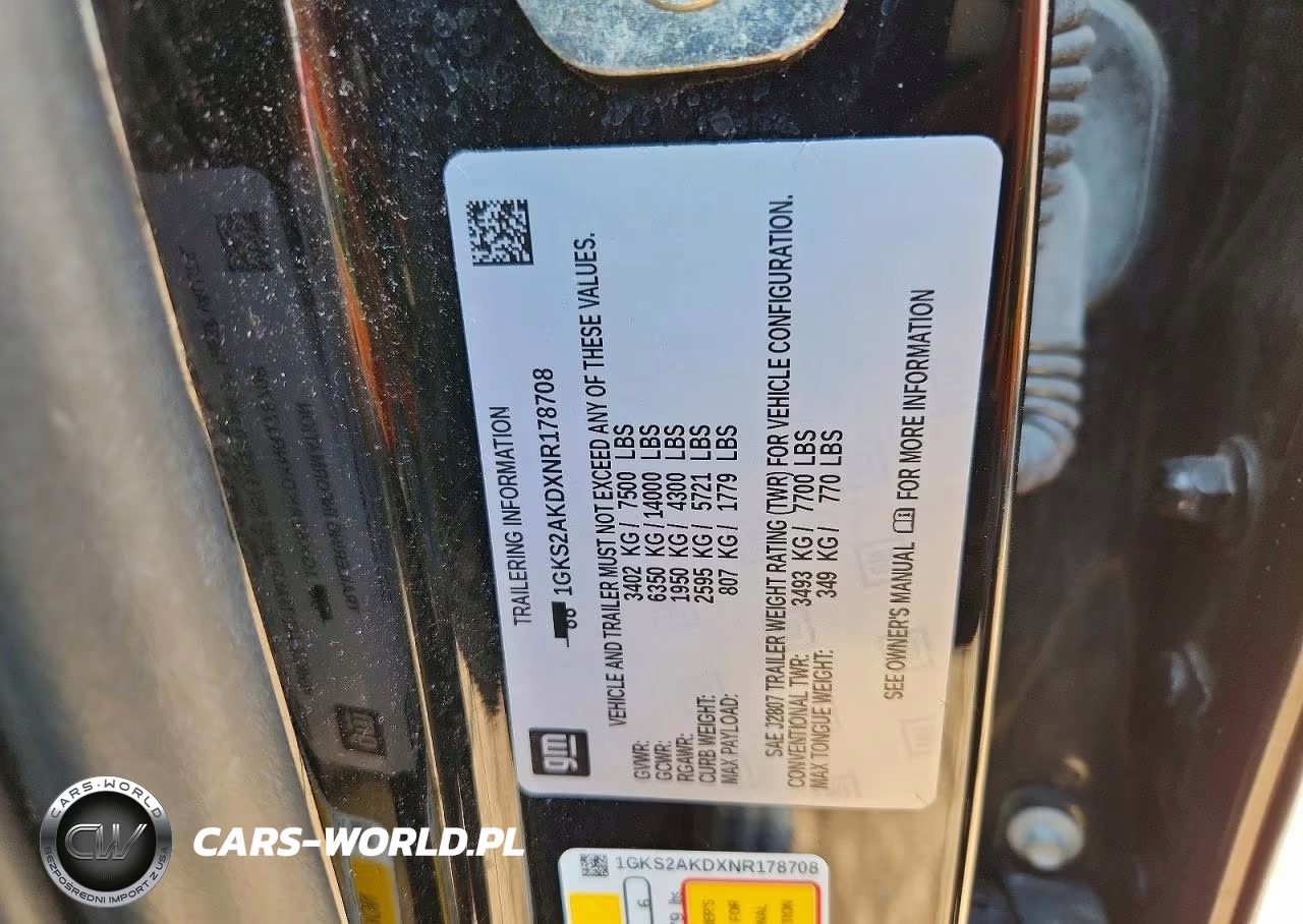 2022 GMC Yukon Sle VIN:1GKS2AKDXNR178708 - 12