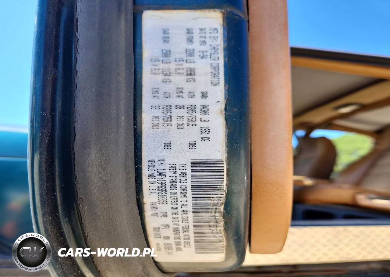1995 Jeep Wrangler - Yj S VIN:1J4FY19P6SP210356 - 12