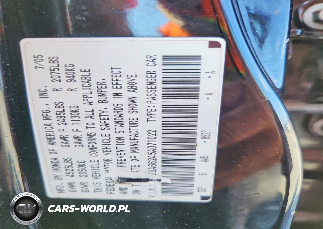 2005 Acura Tl VIN:19UUA66245A071022 - 12