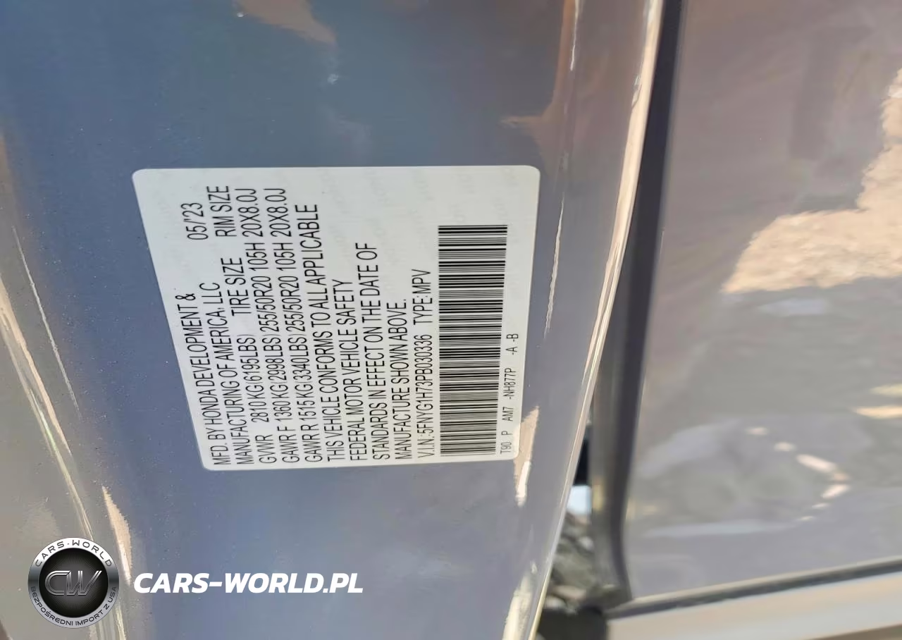 2023 Honda Pilot Touring VIN:5FNYG1H73PB030336 - 13