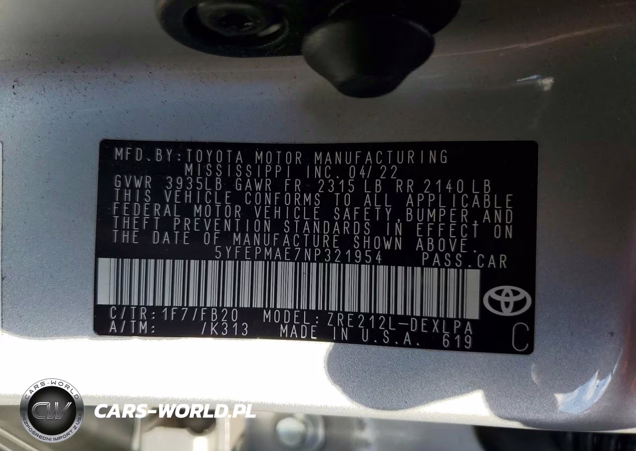 2022 Toyota Corolla Le VIN:5YFEPMAE7NP321954 - 13