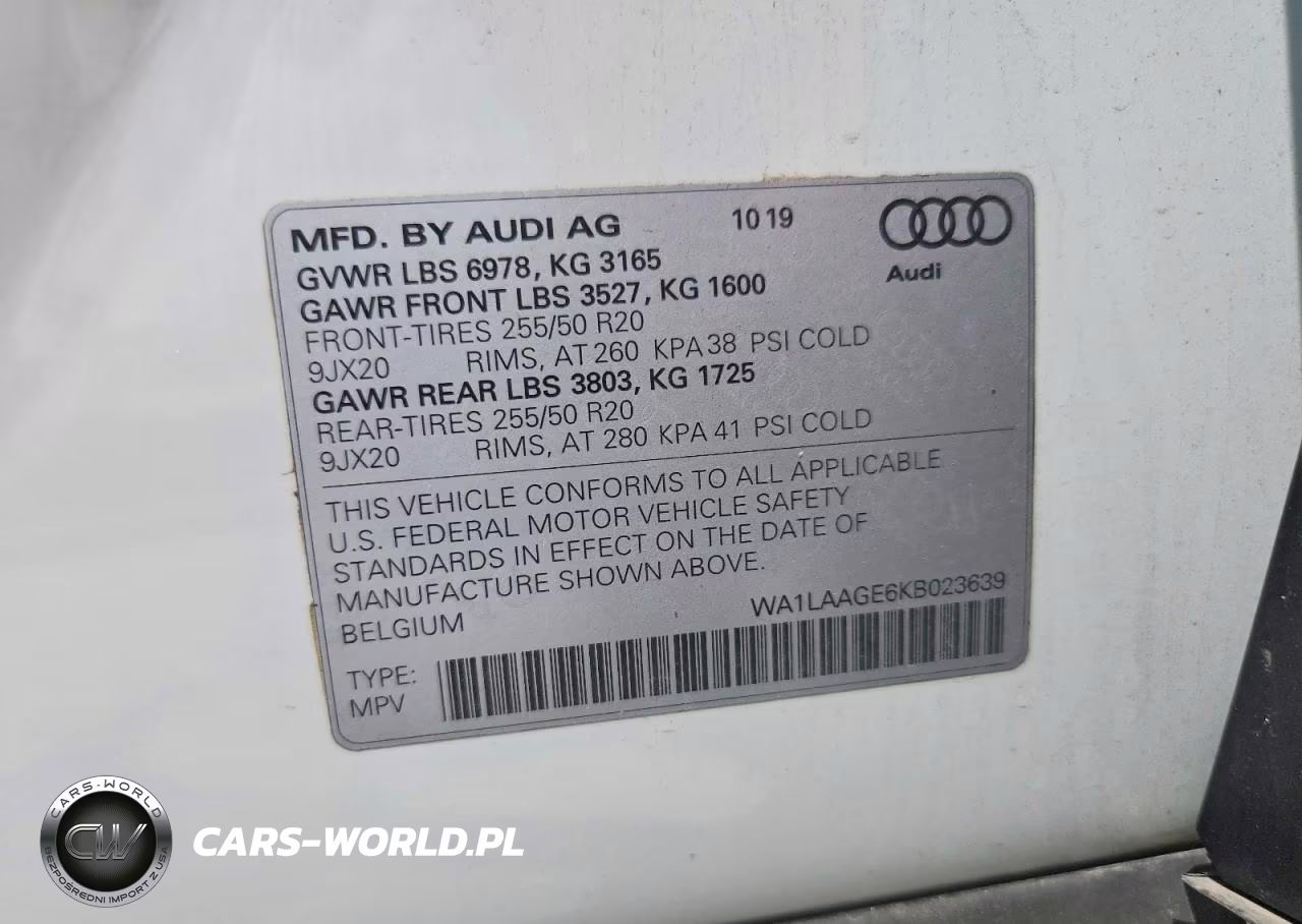 2019 Audi E-Tron Premium Plus VIN:WA1LAAGE6KB023639 - 13