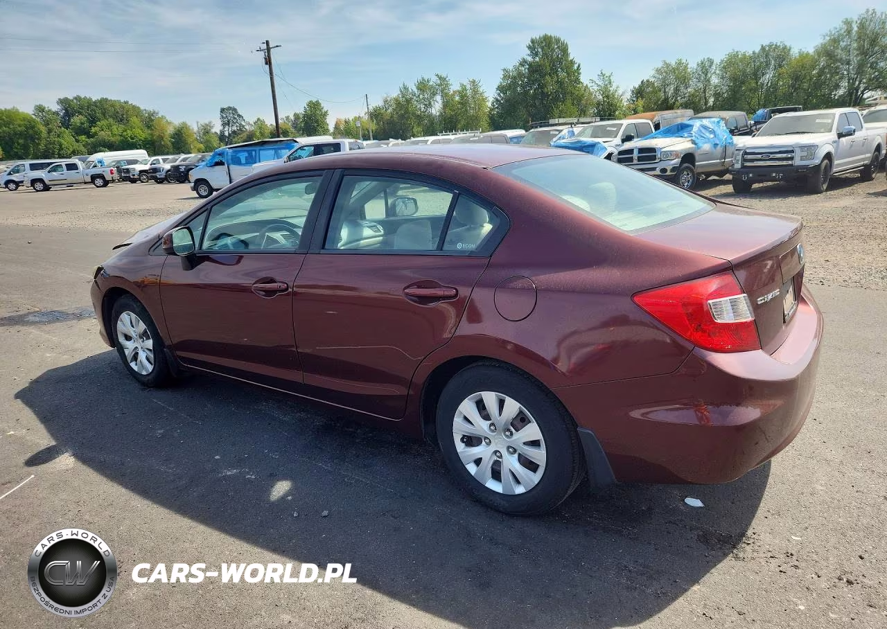 2012 Honda Civic Lx VIN:2HGFB2F54CH585380 - 2