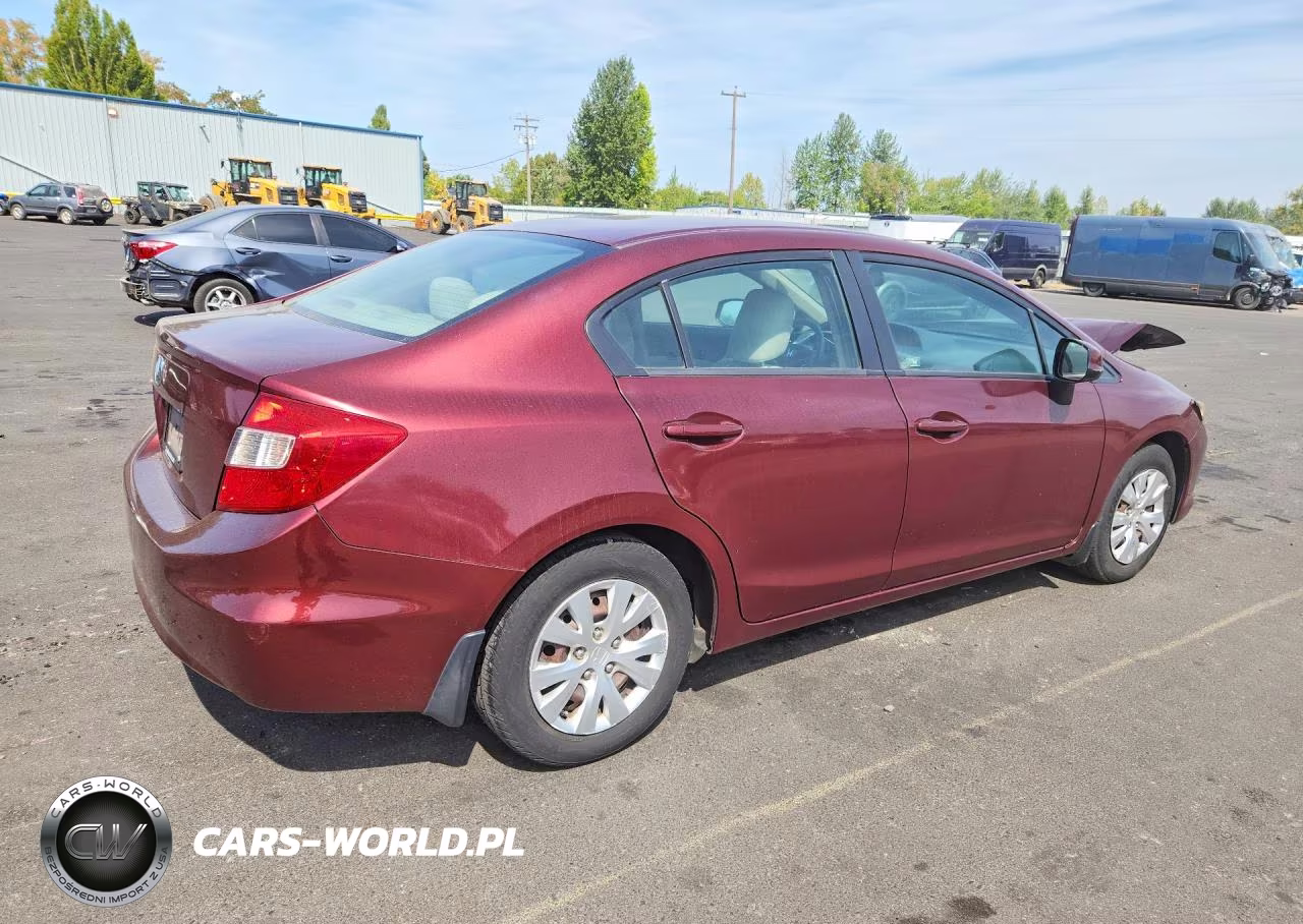 2012 Honda Civic Lx VIN:2HGFB2F54CH585380 - 3