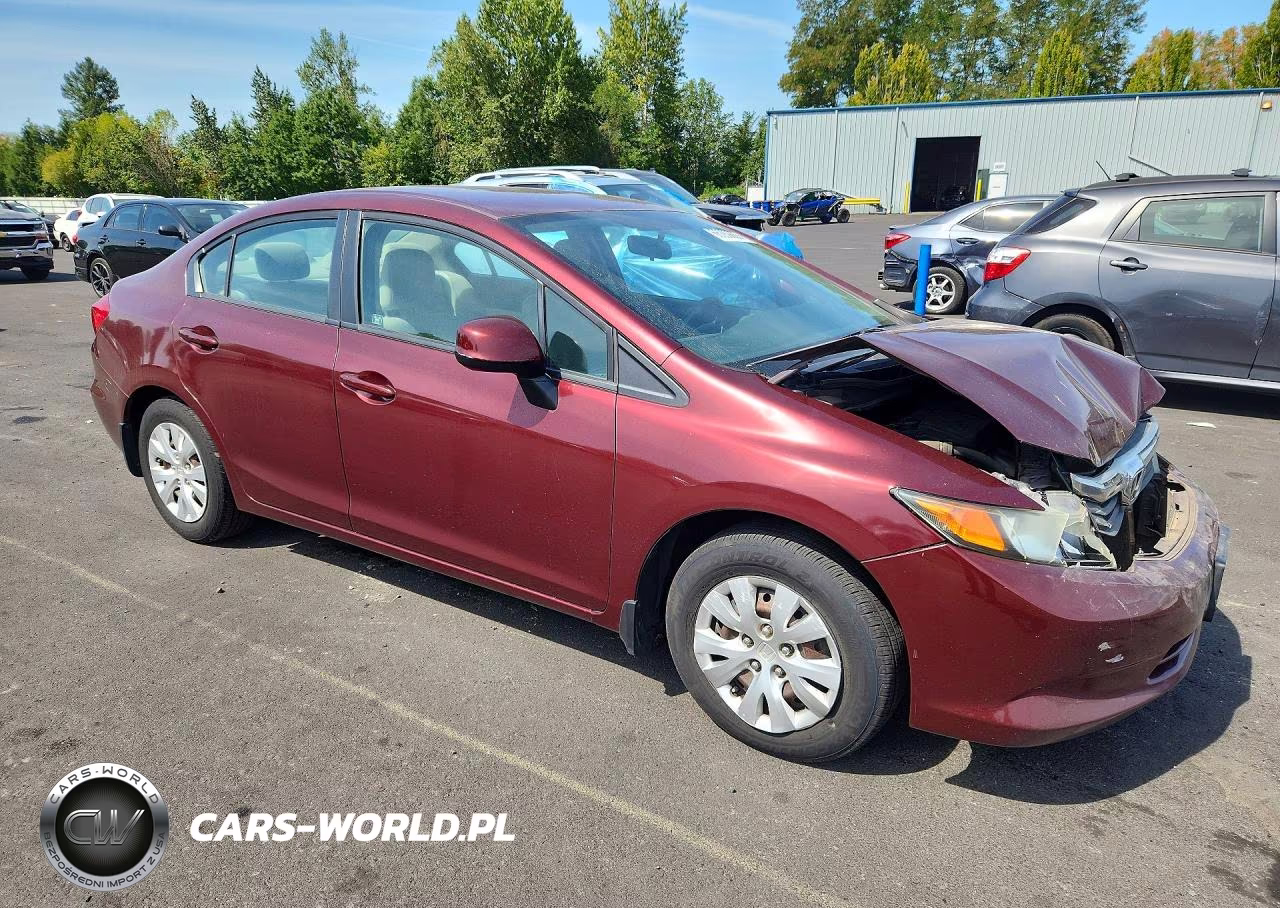 2012 Honda Civic Lx VIN:2HGFB2F54CH585380 - 4