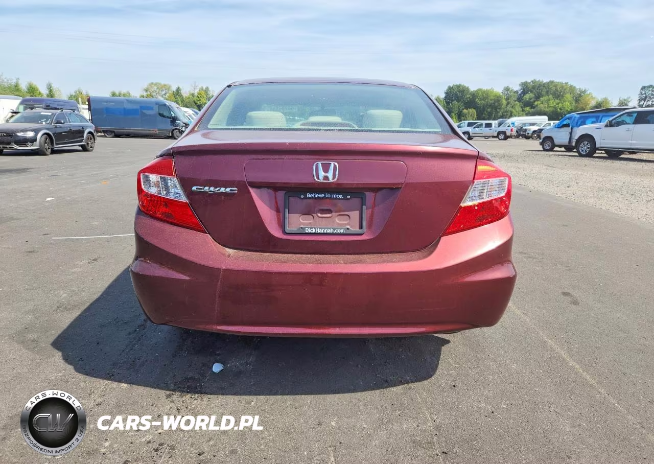 2012 Honda Civic Lx VIN:2HGFB2F54CH585380 - 6