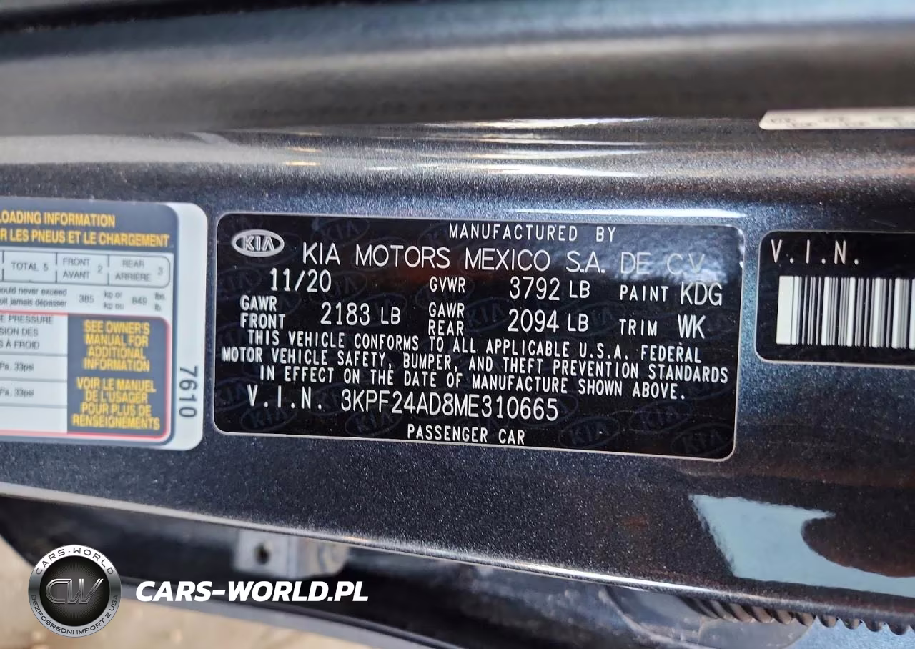 2021 Kia Forte Lxs VIN:3KPF24AD8ME310665 - 12