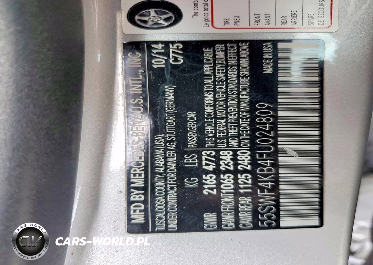 2015 Mercedes-Benz C 300 4Matic VIN:55SWF4KB4FU024809 - 13