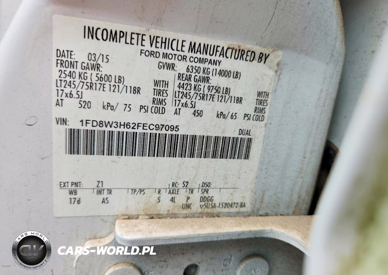 2015 Ford F350 Super Duty VIN:1FD8W3H62FEC97095 - 12
