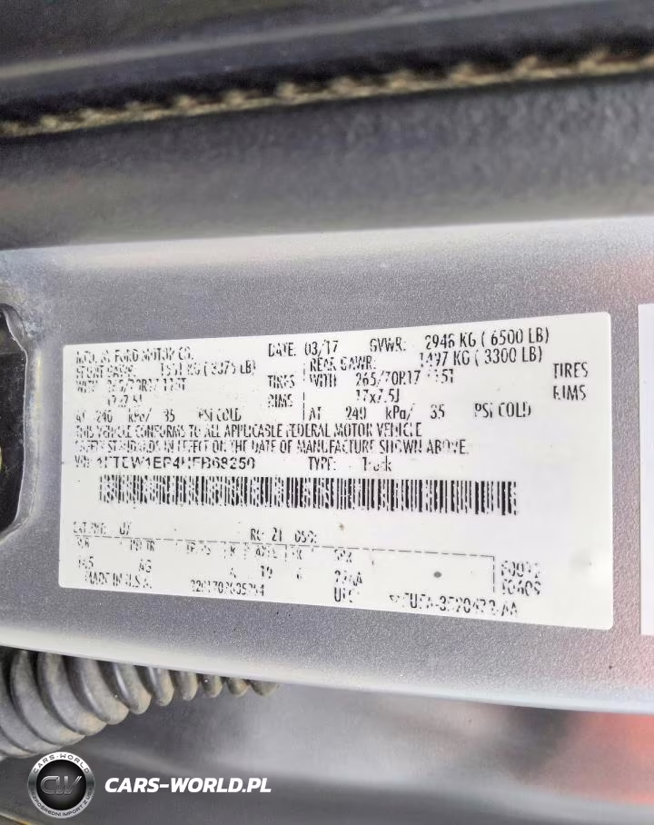2017 Ford F150 Supercrew VIN:1FTEW1EP4HFB68250 - 12