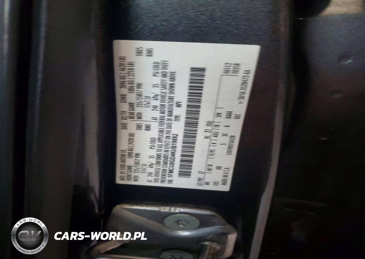 2019 Ford Escape Se VIN:1FMCU0GD4KUB19882 - 13