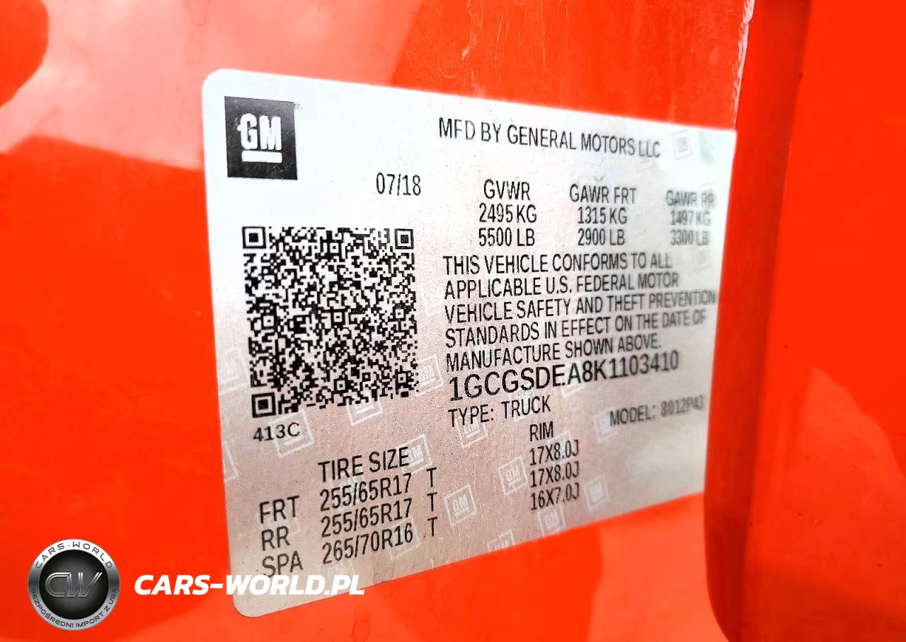 2019 Chevrolet Colorado Z71 VIN:1GCGSDEA8K1103410 - 12