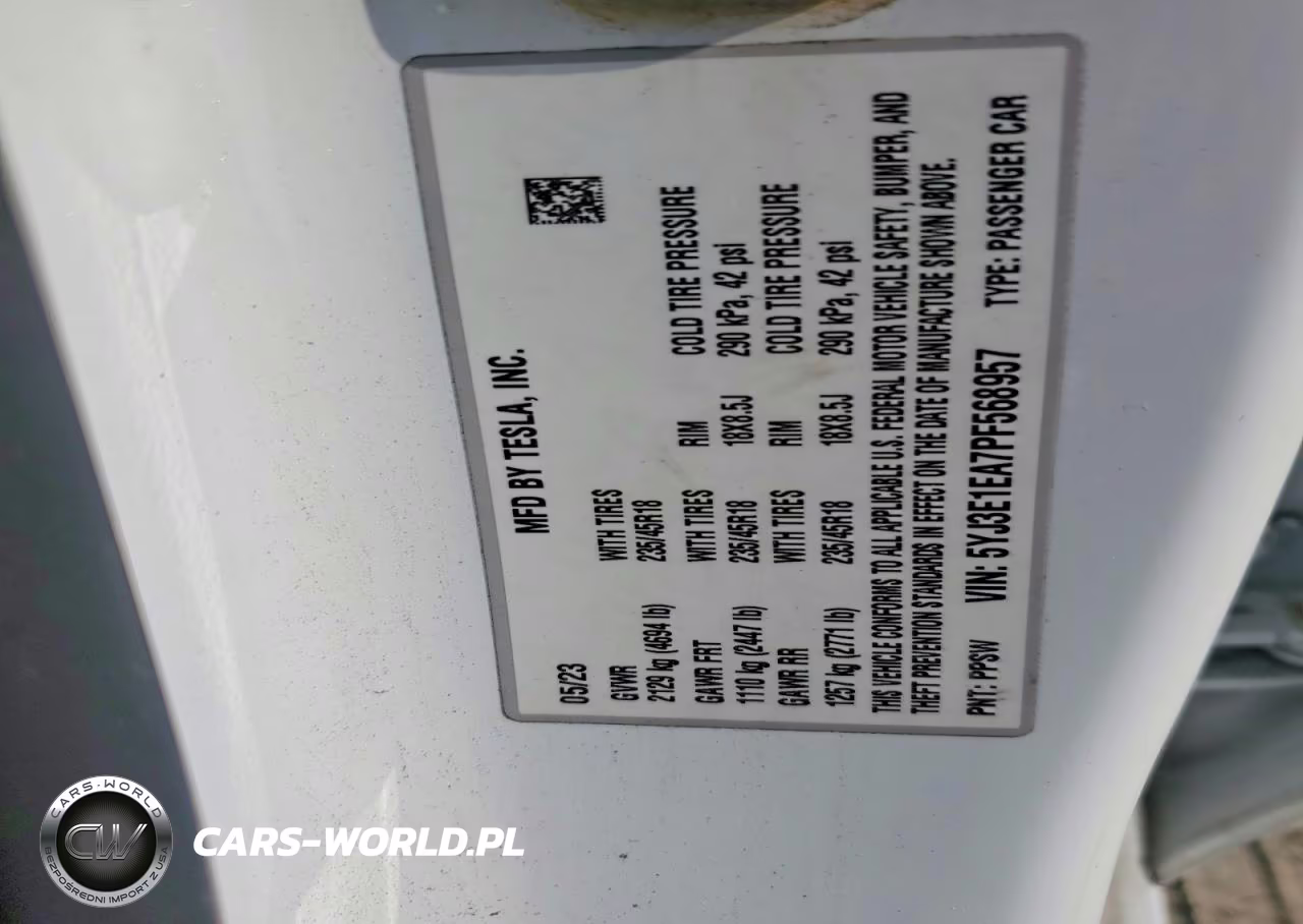 2023 Tesla Model 3 VIN:5YJ3E1EA7PF568957 - 13