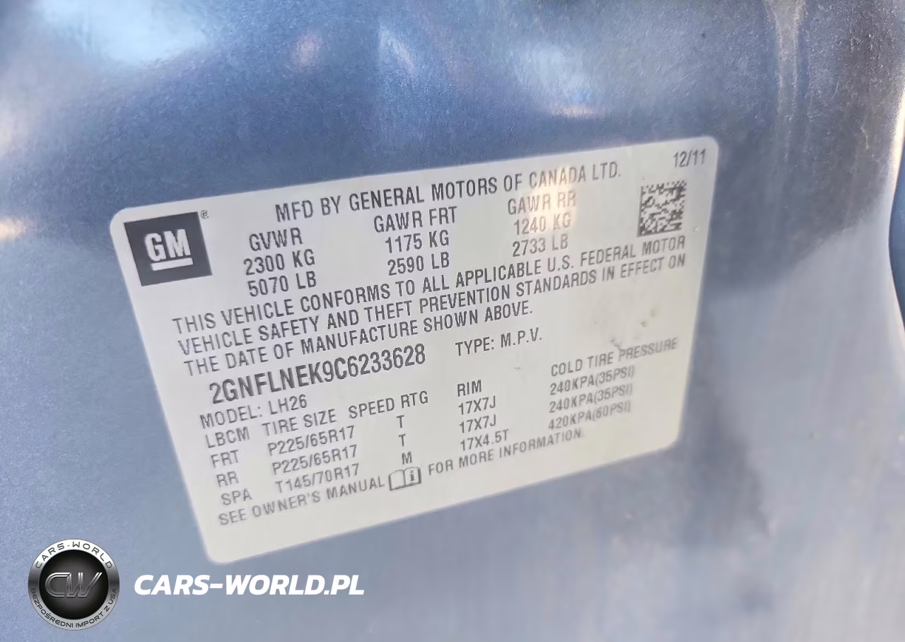 2012 Chevrolet Equinox Lt VIN:2GNFLNEK9C6233628 - 13