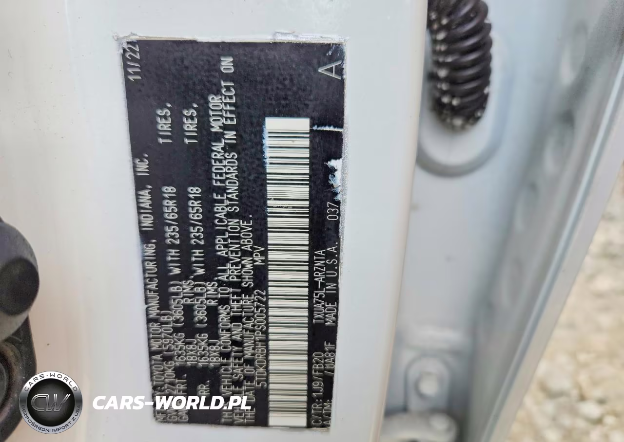 TOYOTA HIGHLANDER VIN:5TDKDRBH1PS005722 - 13