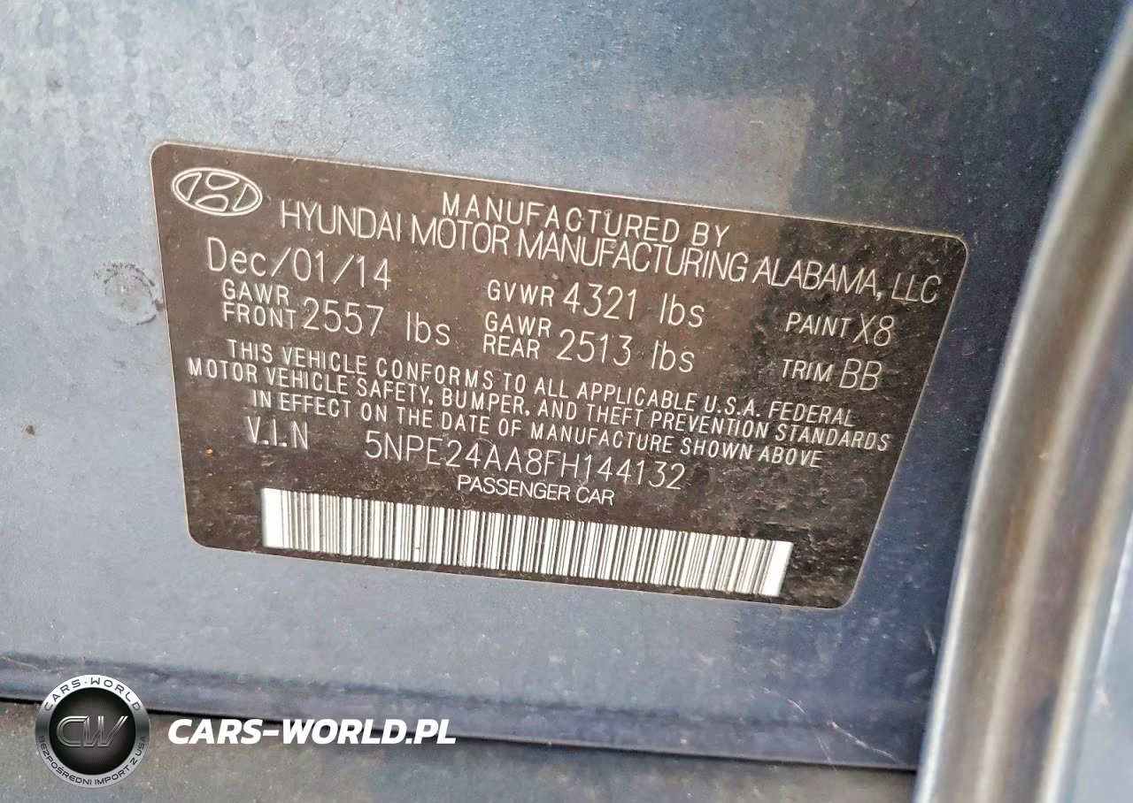 2015 Hyundai Sonata Eco VIN:5NPE24AA8FH144132 - 12