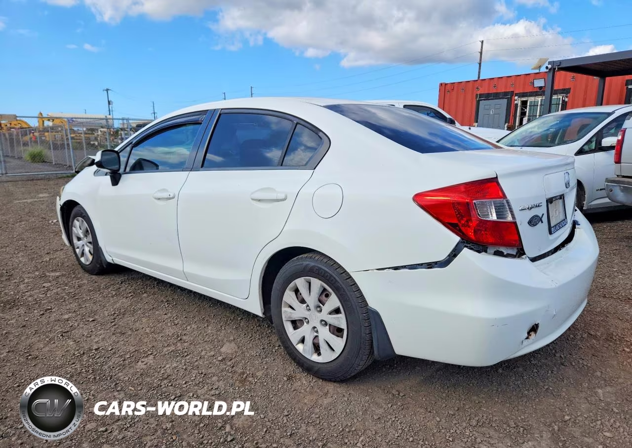 2012 Honda Civic Lx VIN:2HGFB2F58CH565844 - 2
