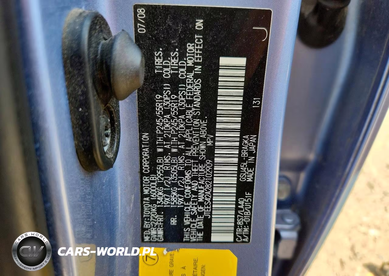 2008 Toyota Highlander Limited VIN:JTEES42A282102909 - 12