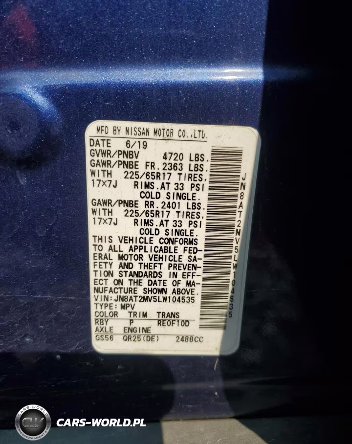 2020 Nissan Rogue S VIN:JN8AT2MV5LW104535 - 14