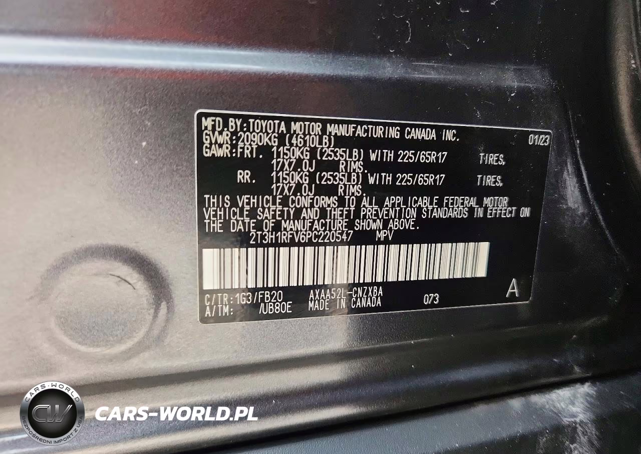 2023 Toyota Rav4 Le VIN:2T3H1RFV6PC220547 - 13