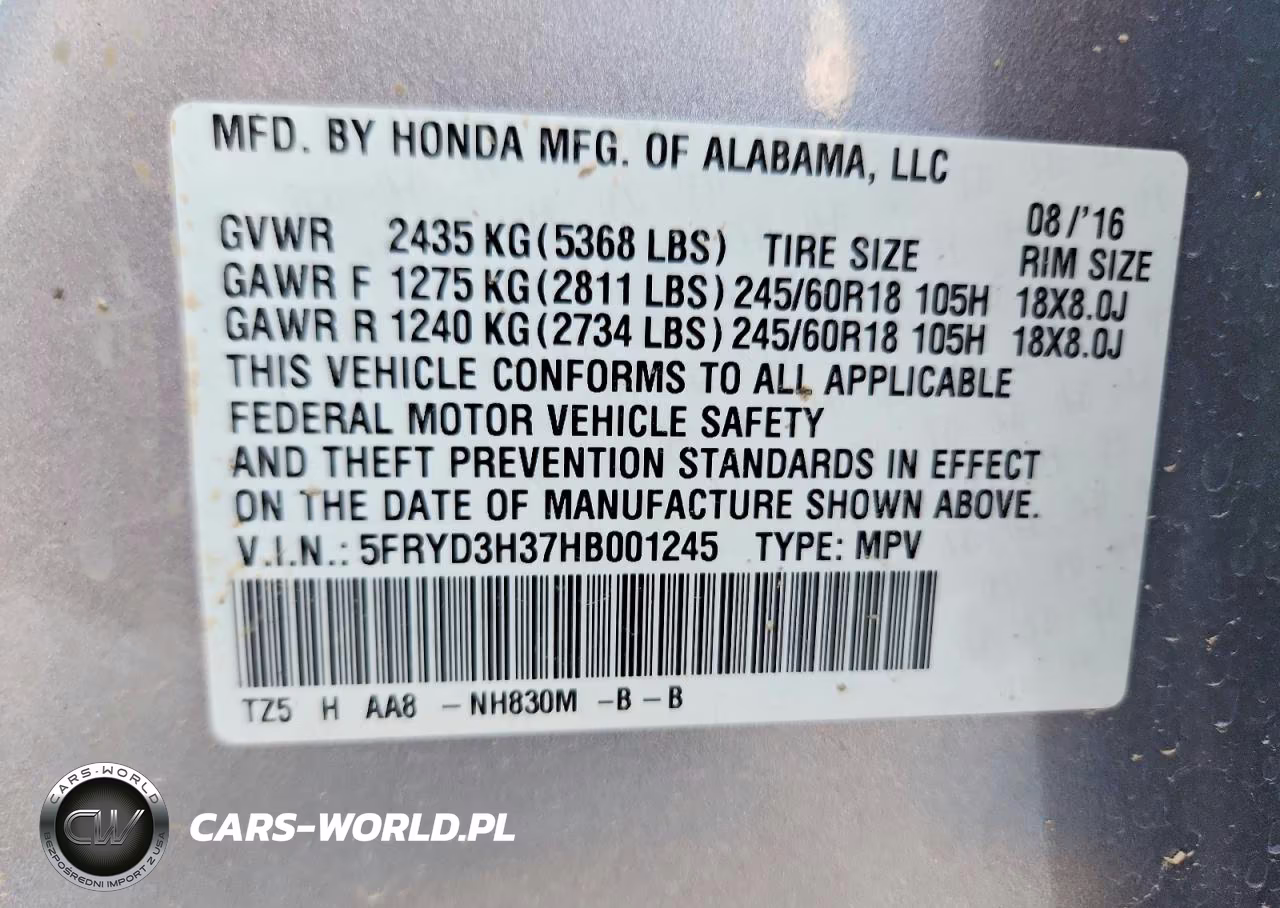 2017 Acura Mdx VIN:5FRYD3H37HB001245 - 13