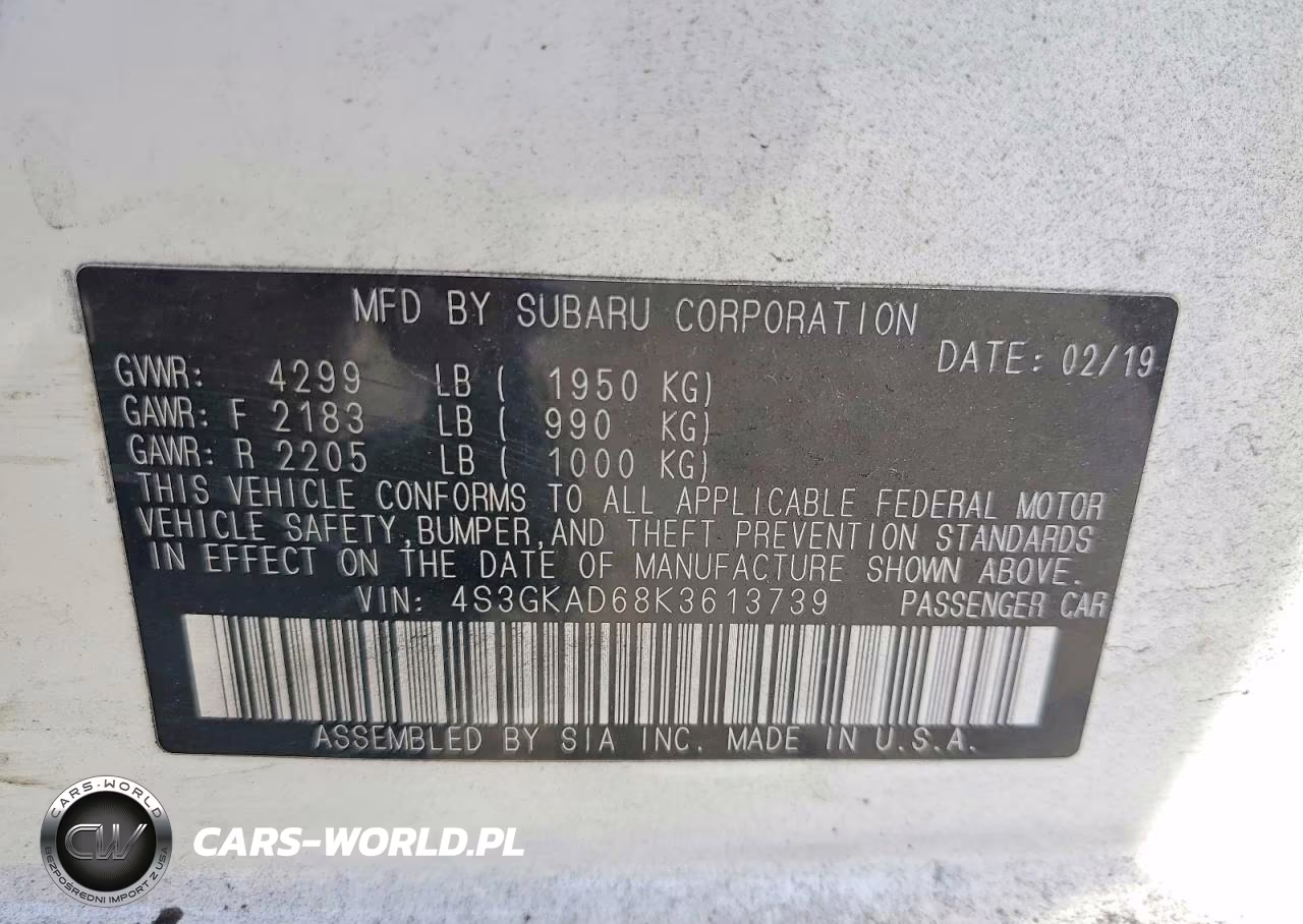 2019 Subaru Impreza Premium VIN:4S3GKAD68K3613739 - 12