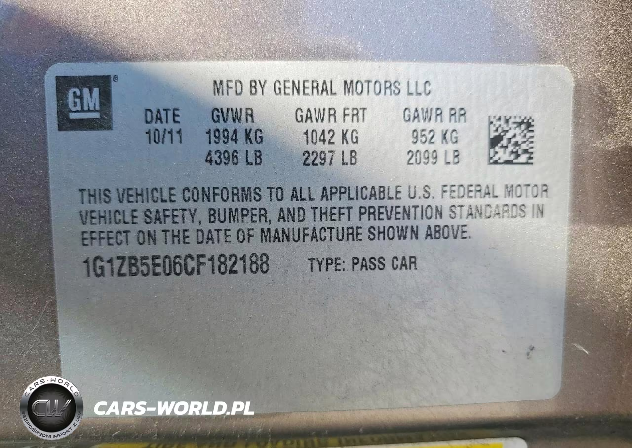 2012 Chevrolet Malibu Ls VIN:1G1ZB5E06CF182188 - 12