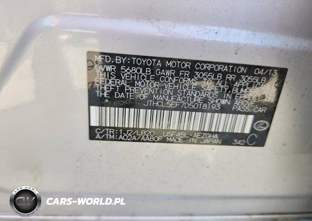 2013 Lexus Ls 460 VIN:JTHCL5EF7D5018193 - 13
