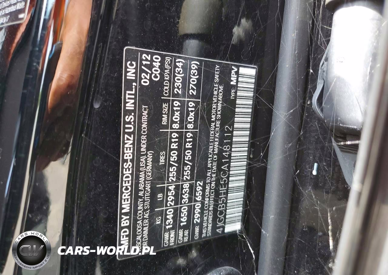 2012 Mercedes-Benz R 350 4Matic VIN:4JGCB5HE5CA148112 - 13