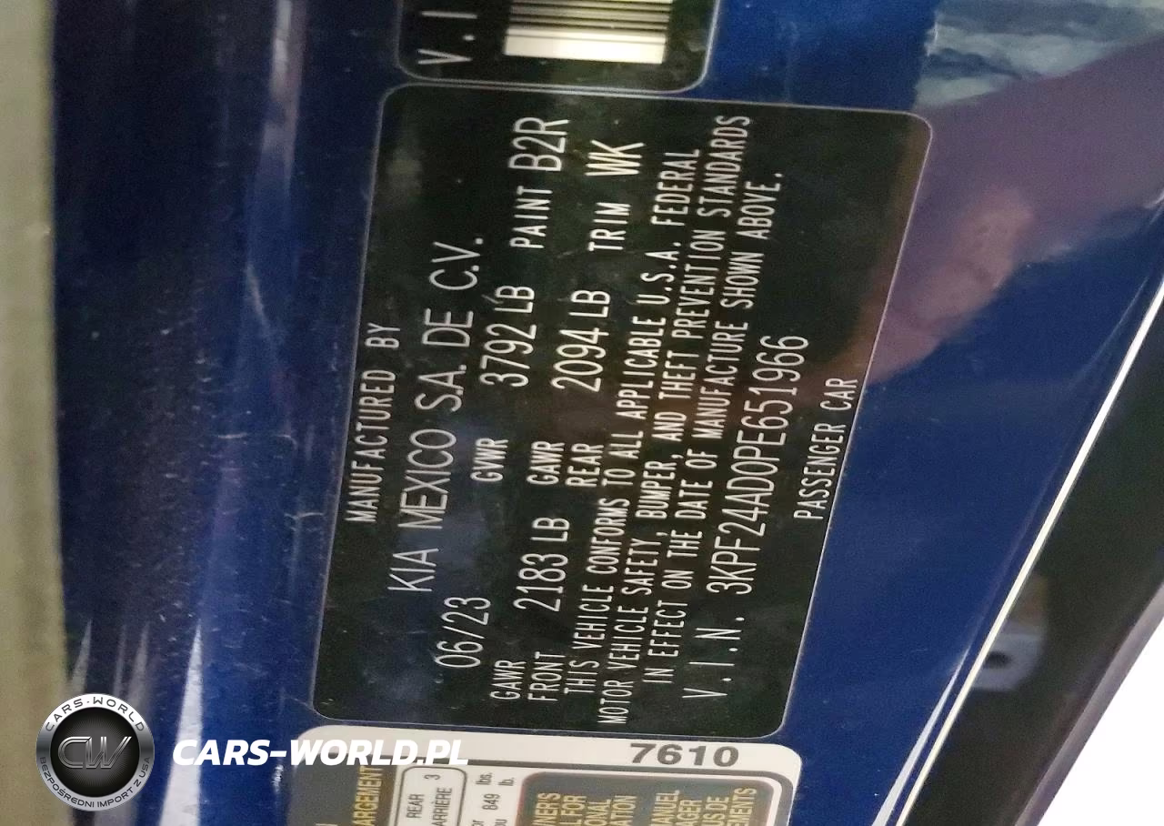 2023 Kia Forte Lxs VIN:3KPF24AD0PE651966 - 12