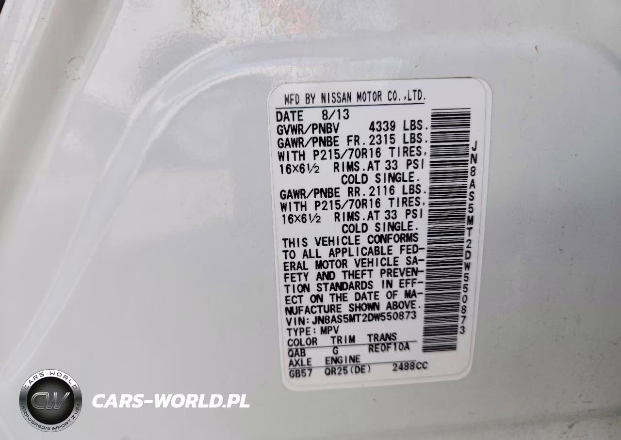 2013 Nissan Rogue S VIN:JN8AS5MT2DW550873 - 14