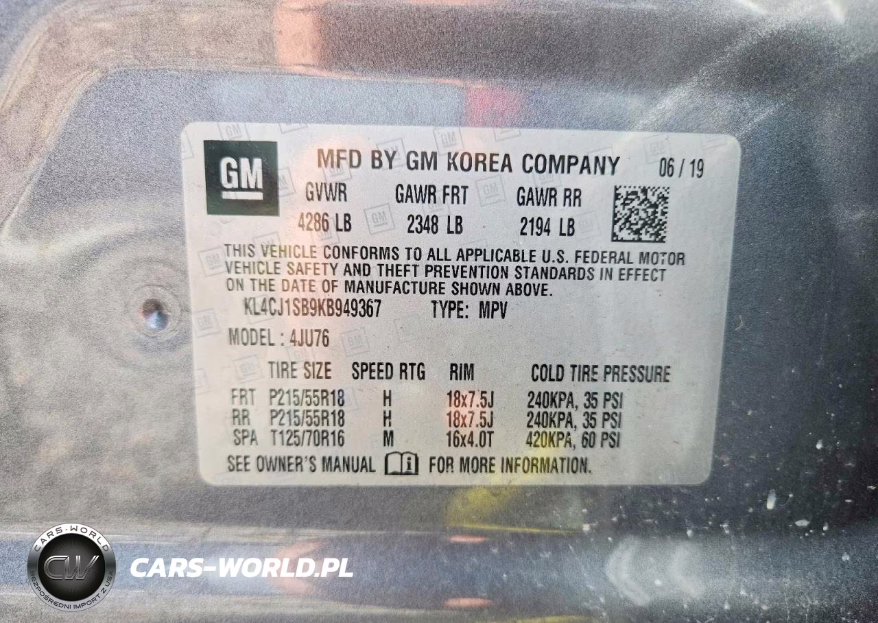 2019 Buick Encore Sport Touring VIN:KL4CJ1SB9KB949367 - 14