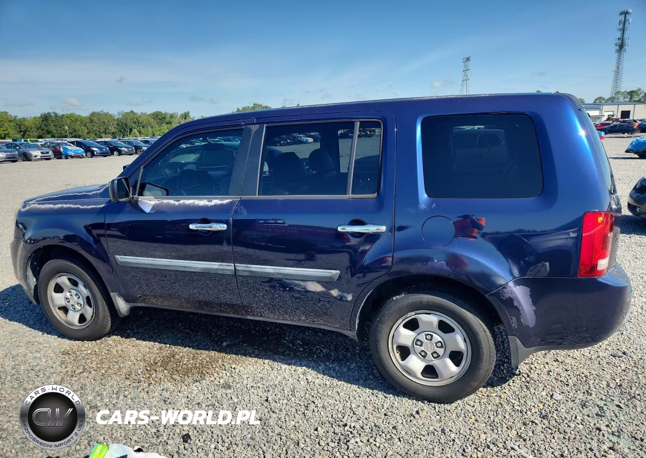 2013 Honda Pilot Lx VIN:5FNYF3H29DB039721 - 2