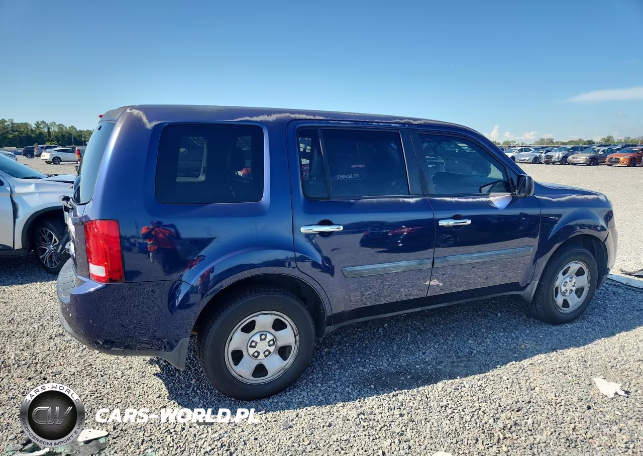 2013 Honda Pilot Lx VIN:5FNYF3H29DB039721 - 3