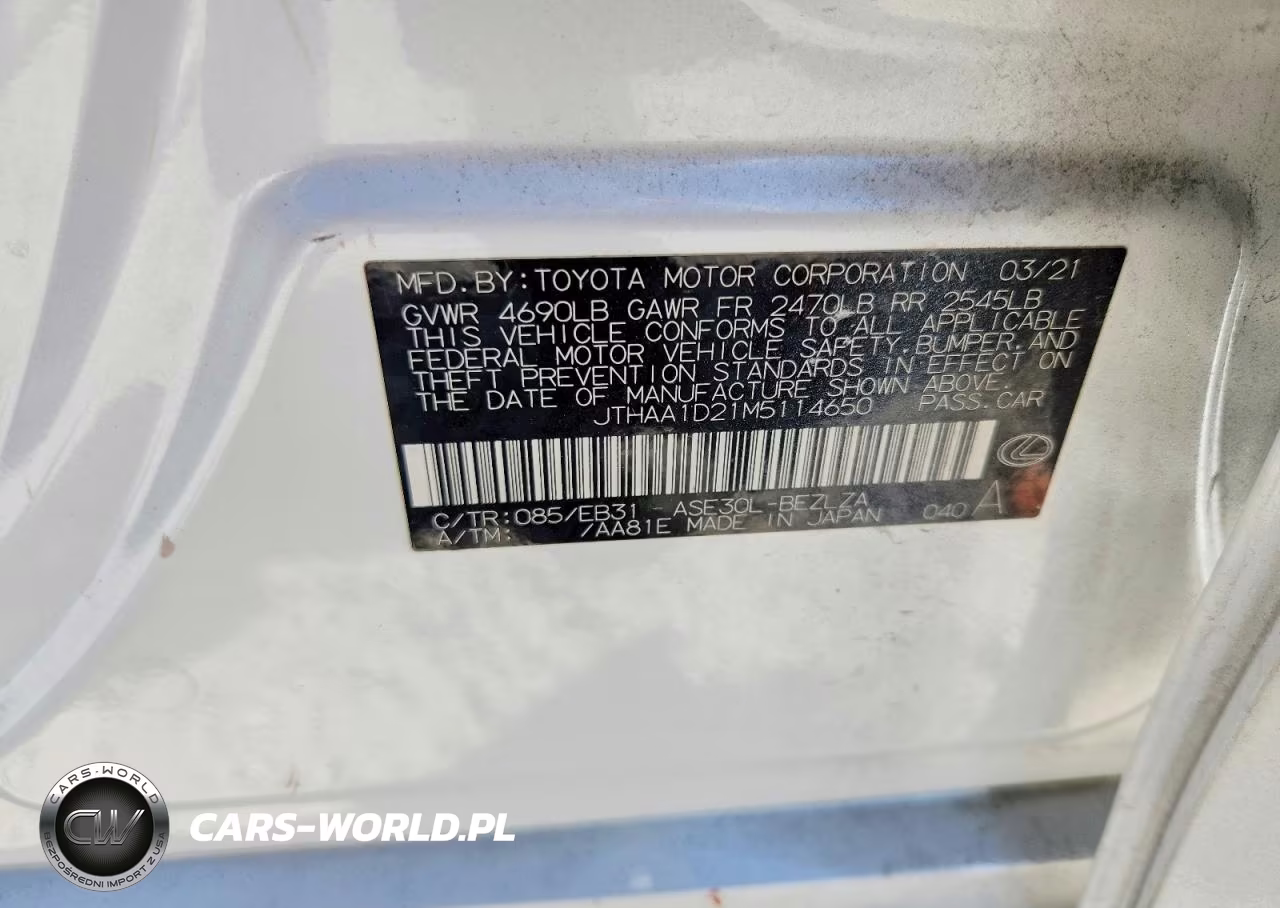 2021 Lexus Is 300 VIN:JTHAA1D21M5114650 - 13