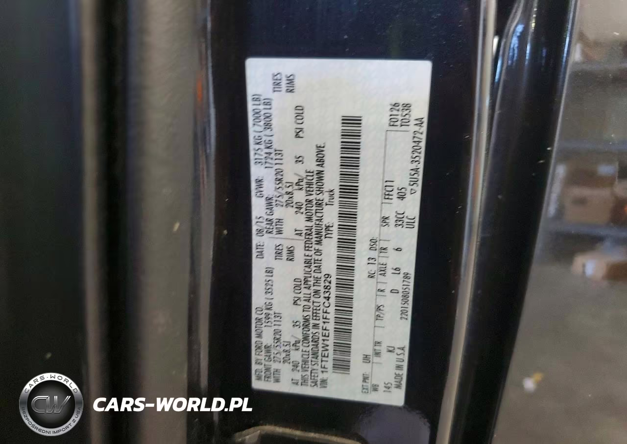 2015 Ford F150 Supercrew VIN:1FTEW1EF1FFC43829 - 12