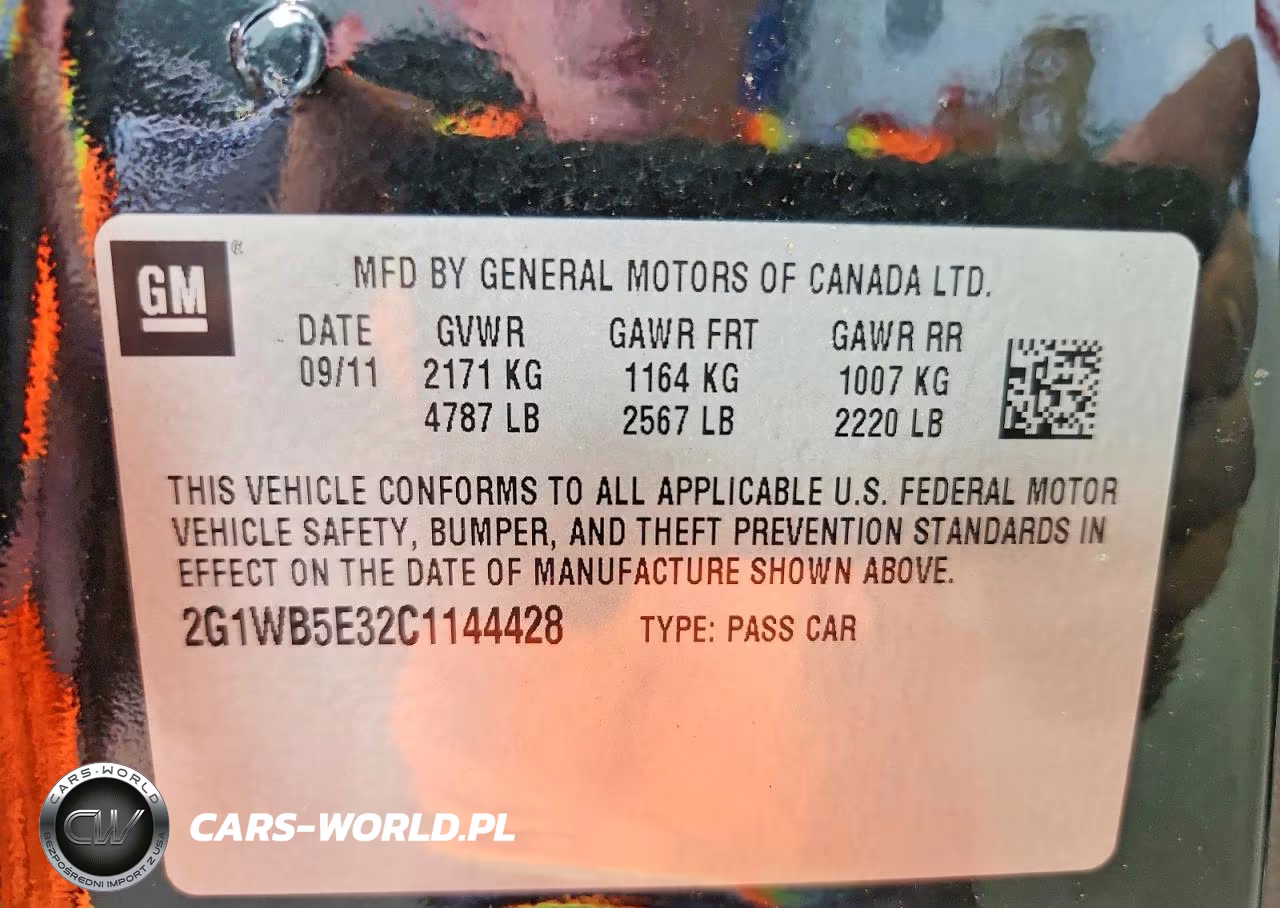 2012 Chevrolet Impala Lt VIN:2G1WB5E32C1144428 - 12
