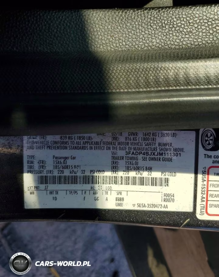 2018 Ford Fiesta Se VIN:3FADP4BJXJM111301 - 12