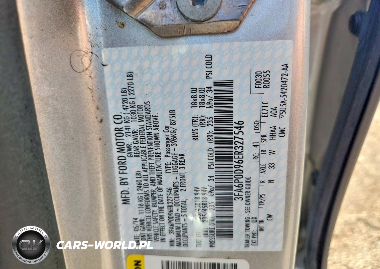 2014 Ford Fusion Titanium VIN:3FA6P0D96ER327546 - 12