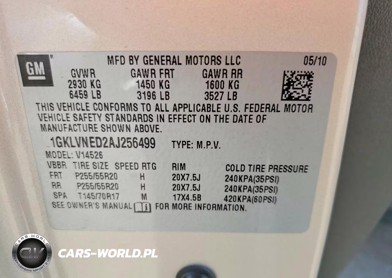 2010 GMC Acadia Slt-2 VIN:1GKLVNED2AJ256499 - 13