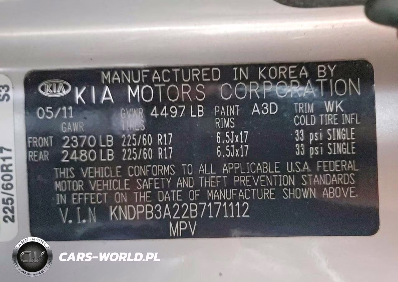 2011 Kia Sportage Lx VIN:KNDPB3A22B7171112 - 13