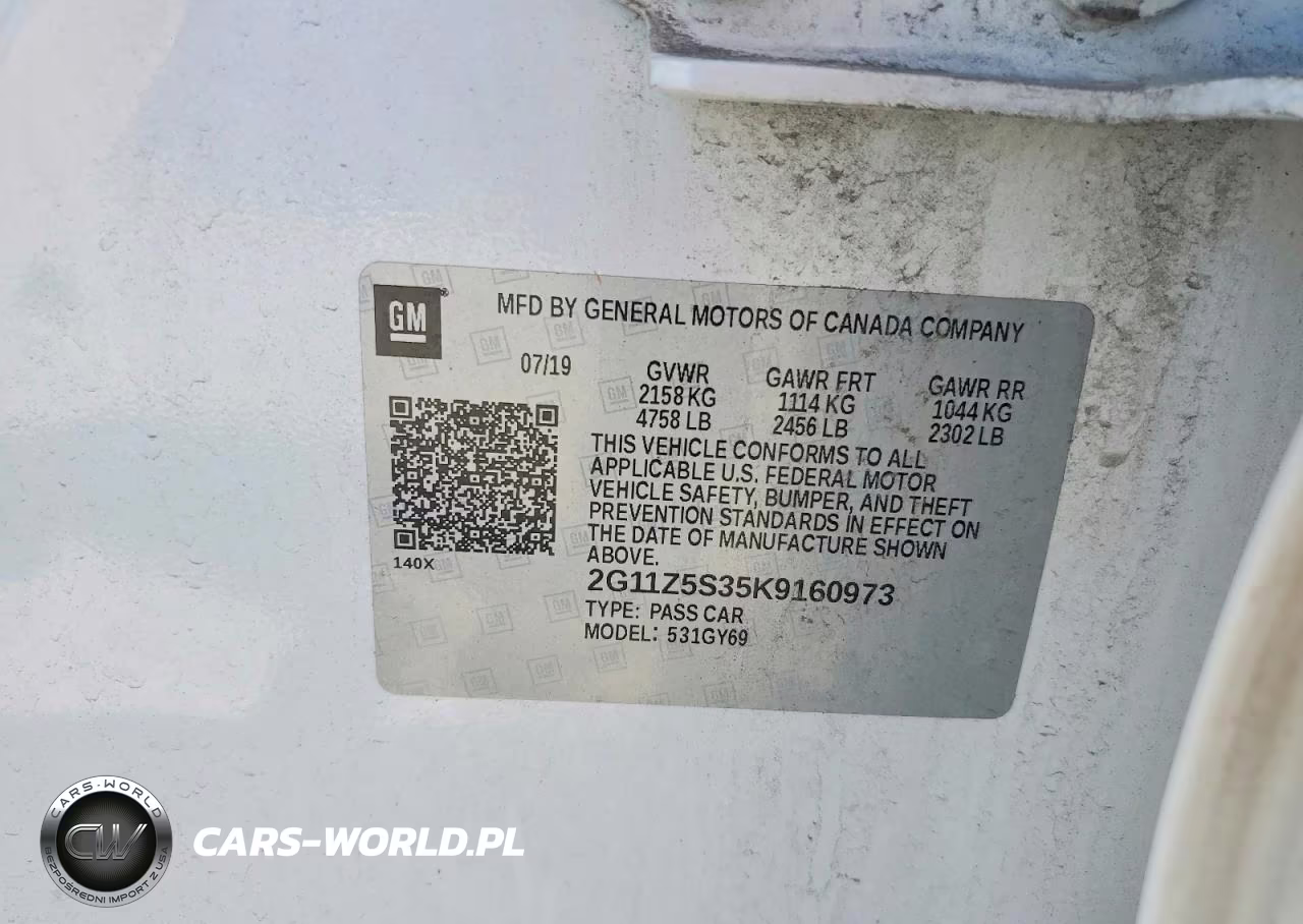2019 Chevrolet Impala Lt VIN:2G11Z5S35K9160973 - 13