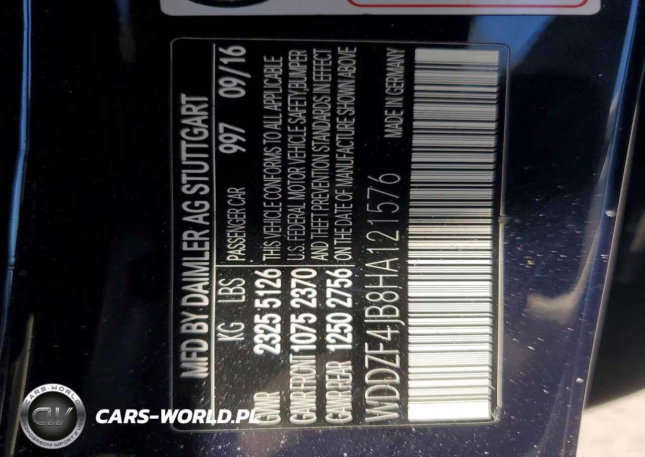 2017 Mercedes-Benz E 300 VIN:WDDZF4JB8HA121576 - 12