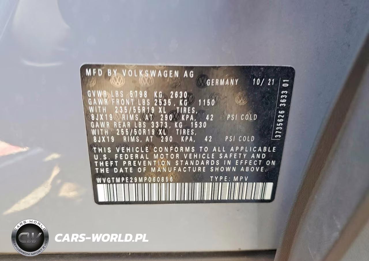 2021 Volkswagen Id.4 Pro S VIN:WVGTMPE29MP060856 - 12
