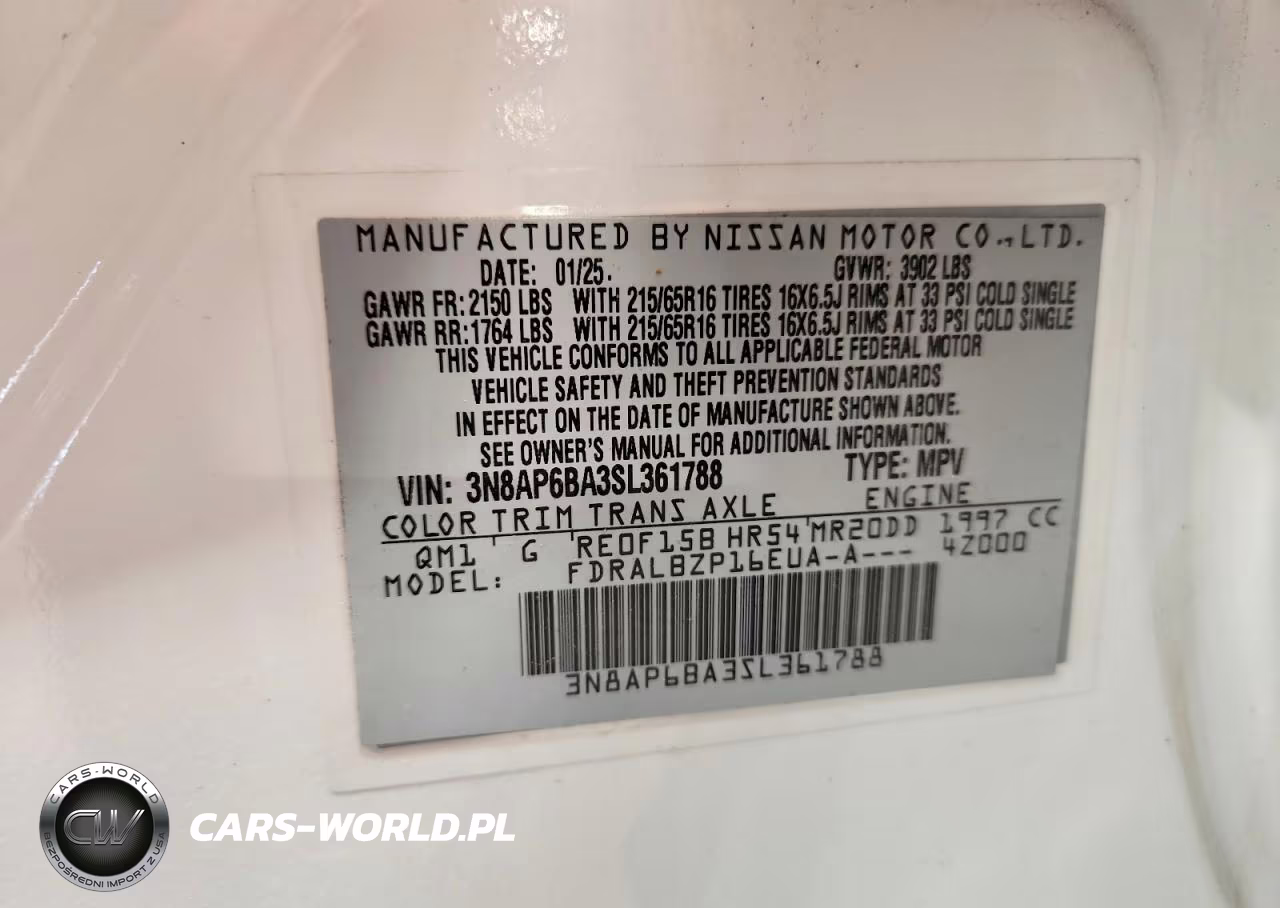 2025 Nissan Kicks S VIN:3N8AP6BA3SL361788 - 12