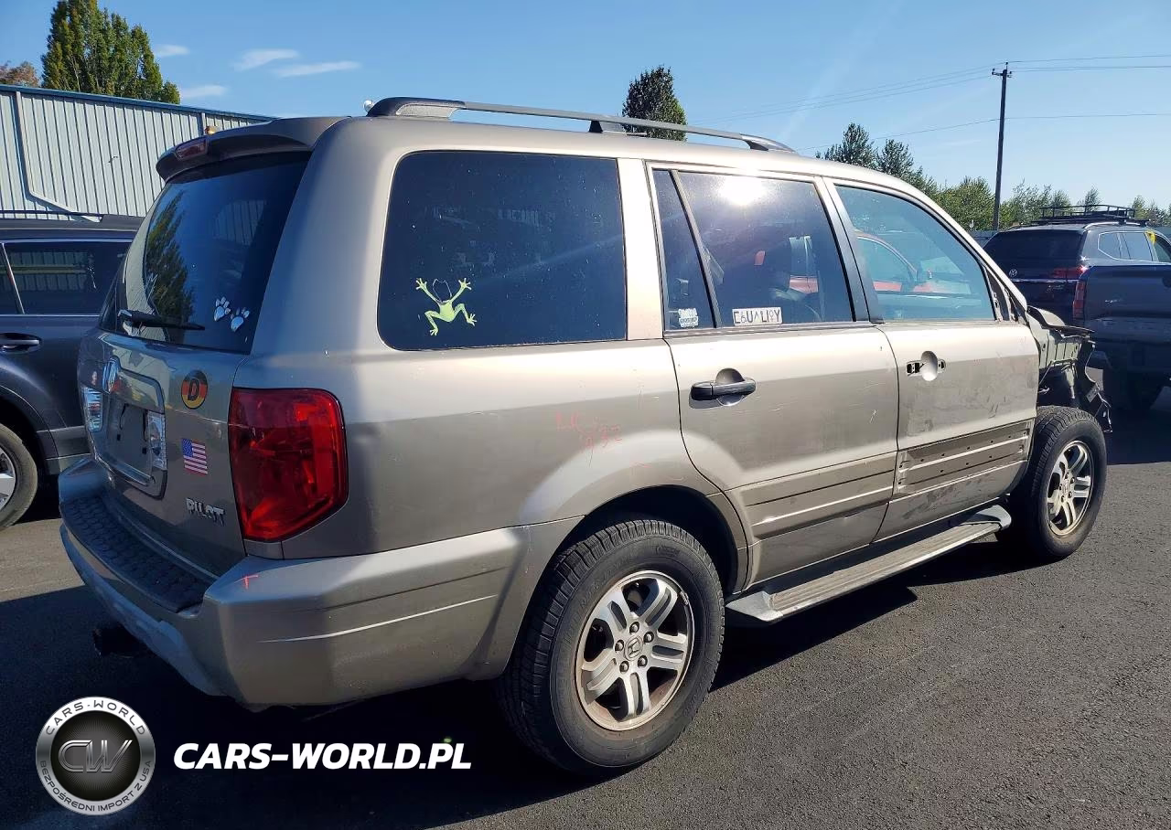 2004 Honda Pilot Exl VIN:2HKYF18704H500774 - 3