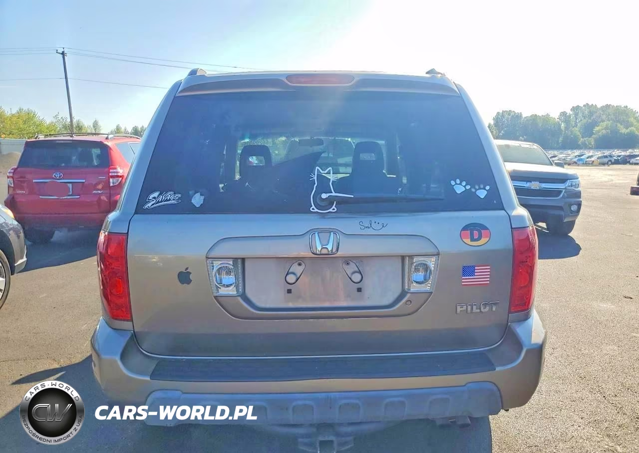 2004 Honda Pilot Exl VIN:2HKYF18704H500774 - 6