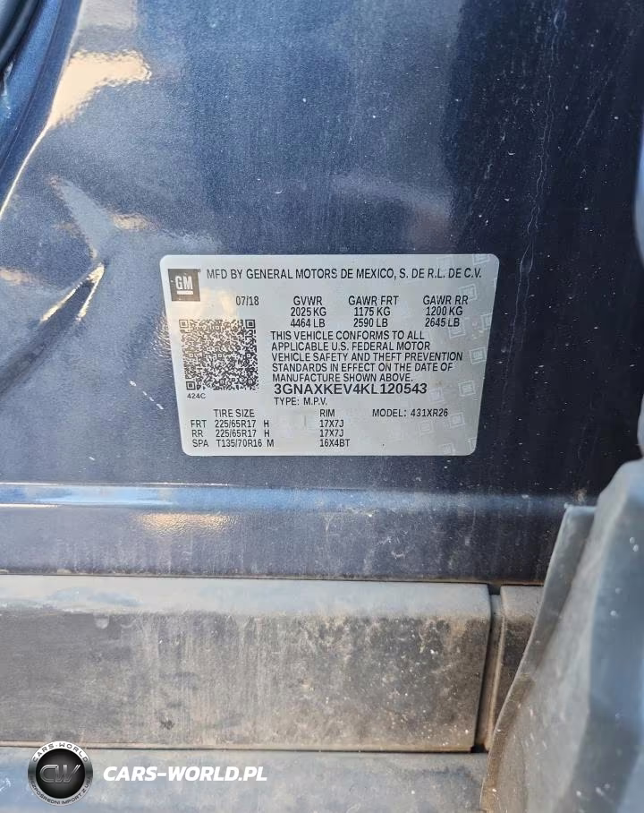 2019 Chevrolet Equinox Lt VIN:3GNAXKEV4KL120543 - 13