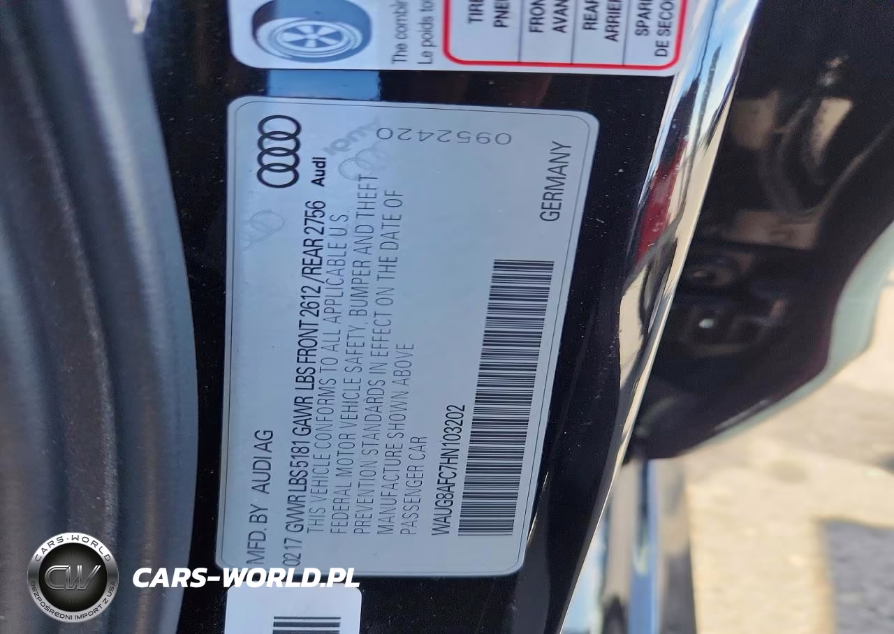 2017 Audi A6 Premium Plus VIN:WAUG8AFC7HN103202 - 12